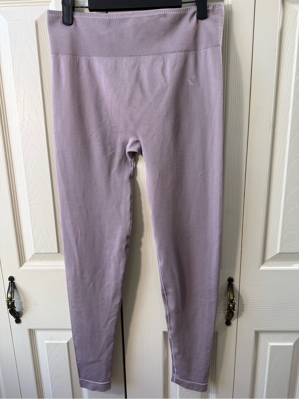 Adidas Workout Essentials Knit Training Tights Preloved Fig Purple Women’s L NWT